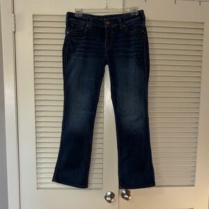 Silver Jeans Dark Blue Straight Leg Women's Jeans